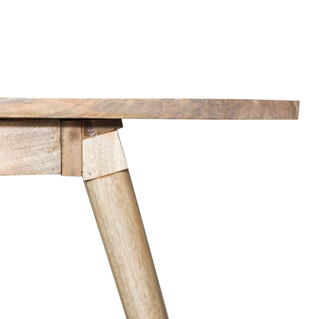 HomeRoots 64" Solid Wood Dining Table In Natural Honey Finish