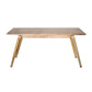 HomeRoots 64" Solid Wood Dining Table In Natural Honey Finish