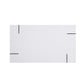 HomeRoots 66" x 38" x 30" Dining Table With White High Gloss and Clear Glass Finish