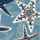 HomeRoots 66 x 66 Ivory Blue Polyester Rug
