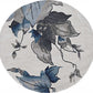 HomeRoots 66 x 66 Ivory Blue Polyester Rug
