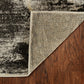 HomeRoots 7' Grey Machine Woven Watercolor Splash Indoor Runner Rug