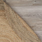 HomeRoots 7' Natural Toned Oval Shaped Area Rug