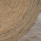 HomeRoots 7' Natural Toned Oval Shaped Area Rug