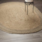 HomeRoots 7' Natural Toned Oval Shaped Area Rug