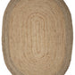 HomeRoots 7' Natural Toned Oval Shaped Area Rug