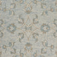 HomeRoots 7' Round Blue and Cream Filigree Area Rug