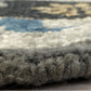 HomeRoots 7' Round Gray Border Floral Medallion Area Rug