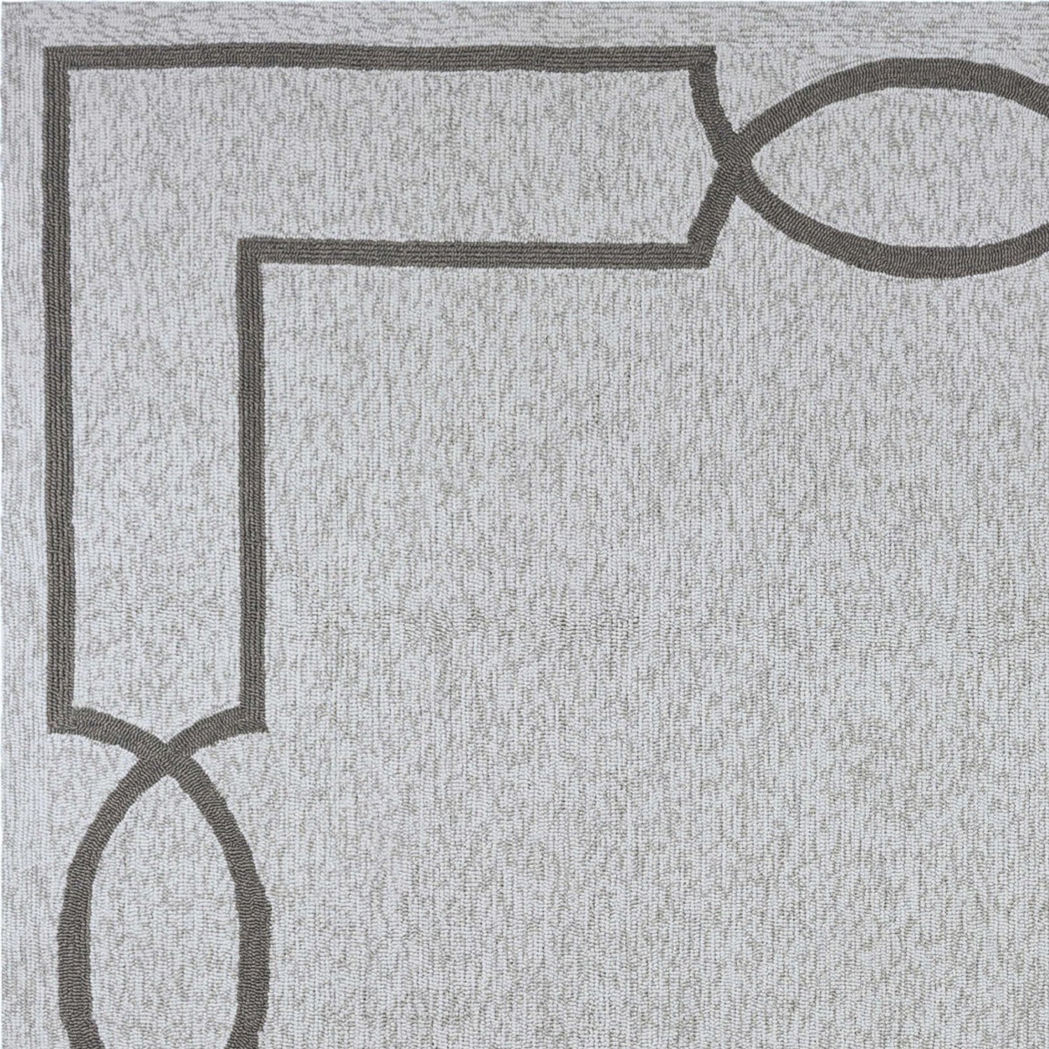 HomeRoots 7' Square UV treated Polypropylene Oatmeal Area Rug