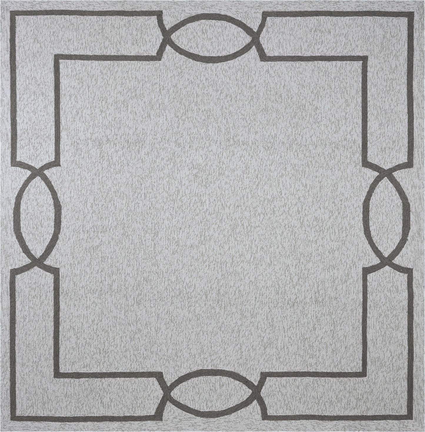HomeRoots 7' Square UV treated Polypropylene Oatmeal Area Rug