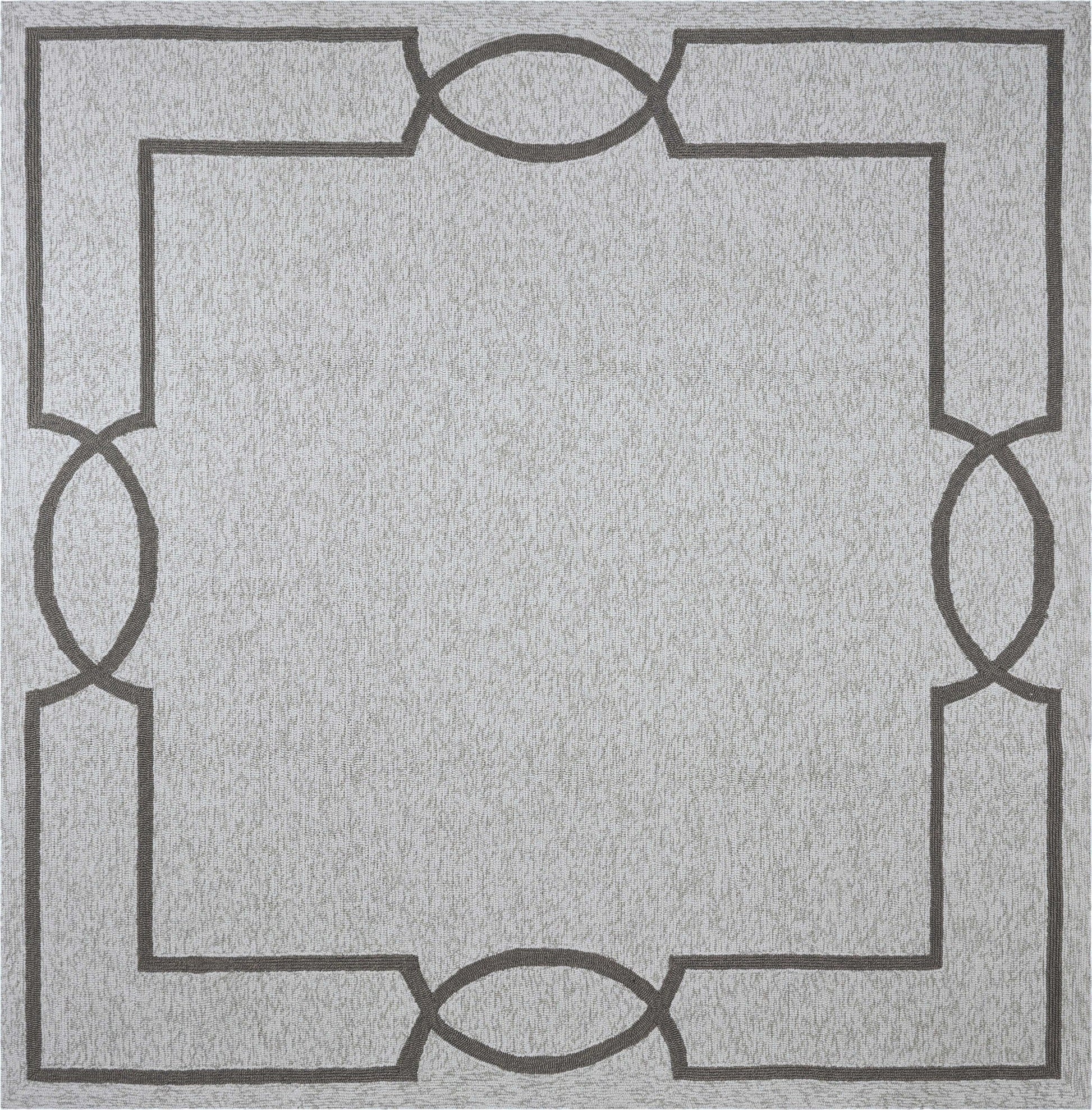 HomeRoots 7' Square UV treated Polypropylene Oatmeal Area Rug