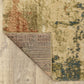 HomeRoots 7' x 10' Beige Blue Machine Woven Abstract Indoor Area Rug