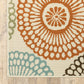 HomeRoots 7’ x 10’ Beige and Blue Medallion Indoor Outdoor Area Rug