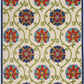 HomeRoots 7' x 10' Blue Vines Indoor Outdoor Area Rug