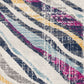 HomeRoots 7' x 10' Blue and Gold Zebra Pattern Area Rug