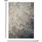 HomeRoots 7' x 10' Charcoal and Ivory Abstract Area Rug