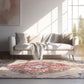 HomeRoots 7' x 10' Cream Decorative Medallion Area Rug
