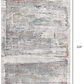 HomeRoots 7' x 10' Gray Abstract Irregular Blocks Area Rug