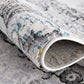 HomeRoots 7' x 10' Gray Modern Jacobean Floral Area Rug