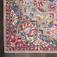 HomeRoots 7' x 10' Gray and Pink Medallion Area Rug