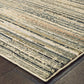 HomeRoots 7' x 10' Ivory and Sage Abstract Lines Indoor Area Rug