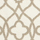 HomeRoots 7 x 10 Microfiber Ivory or Beige Area Rug