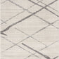 HomeRoots 7’ x 10’ Modern Abstract Pattern Area Rug in Gray Finish