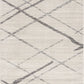 HomeRoots 7’ x 10’ Modern Abstract Pattern Area Rug in Gray Finish