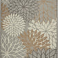 HomeRoots 7' x 10' Natural and Gray Indoor Outdoor Area Rug