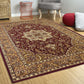 HomeRoots 7' x 10' Polypropylene Red or Beige Area Rug