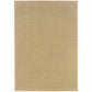 HomeRoots 7’ x 10’ Solid Sand Beige Indoor Outdoor Area Rug