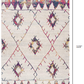HomeRoots 7' x 10' White Berber Pattern Area Rug