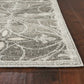 HomeRoots 7' x 11' Grey Geometric Trellis UV Treated Indoor Area Rug