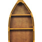 HomeRoots 7" x 18.5" x 34.3" Wooden Canoe Book Shelf Small