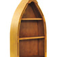 HomeRoots 7" x 18.5" x 34.3" Wooden Canoe Book Shelf Small