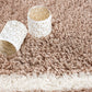 HomeRoots 7' x 9' Beige and White Modern Lattice Area Rug