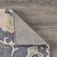 HomeRoots 7' x 9' Gray Floral Trellis Area Rug