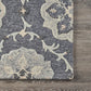 HomeRoots 7' x 9' Gray Floral Trellis Area Rug