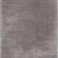 HomeRoots 7' x 9' Gray Modern Solid Shag Area Rug