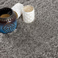 HomeRoots 7' x 9' Gray Modern Solid Shag Area Rug