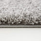 HomeRoots 7' x 9' Gray Modern Solid Shag Area Rug