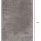 HomeRoots 7' x 9' Gray Modern Solid Shag Area Rug