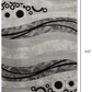 HomeRoots 7' x 9' Gray and Black Abstract Waves Area Rug