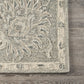 HomeRoots 7' x 9' Light Gray Floral Area Rug