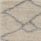 HomeRoots 7' x 9' Polypropylene Ivory or Grey Area Rug