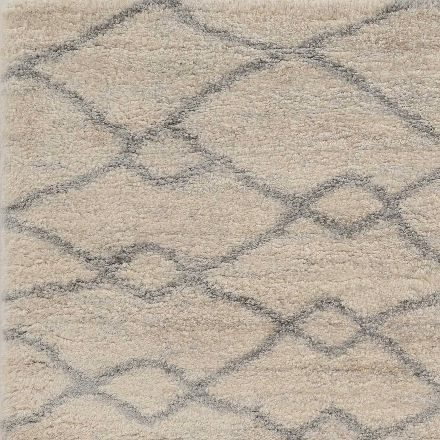 HomeRoots 7' x 9' Polypropylene Ivory or Grey Area Rug