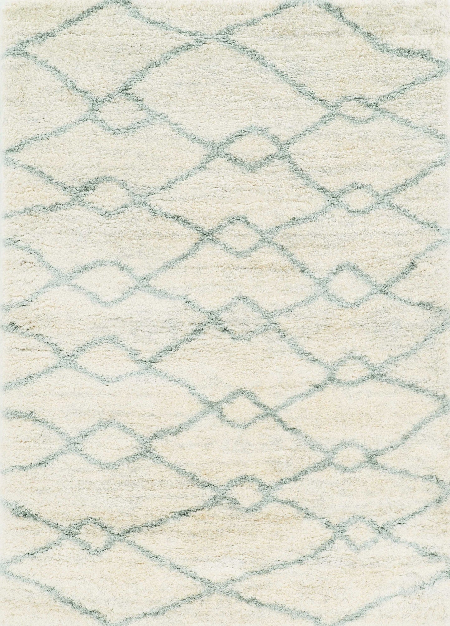 HomeRoots 7' x 9' Polypropylene Ivory or Grey Area Rug