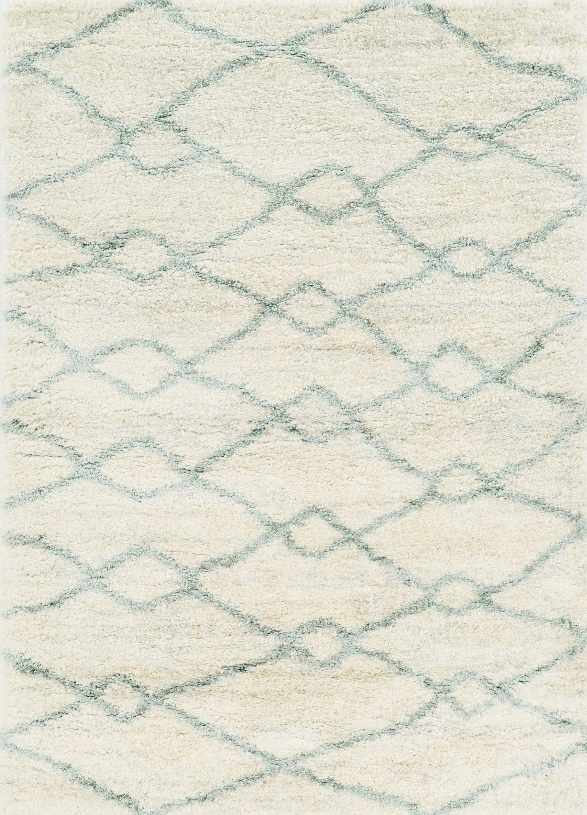 HomeRoots 7' x 9' Polypropylene Ivory or Grey Area Rug