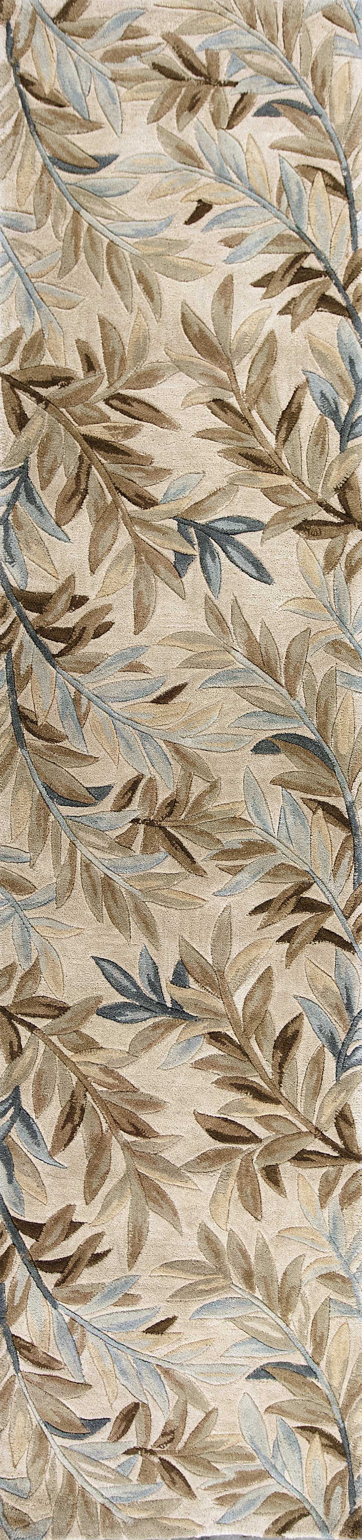 HomeRoots 7' x 9' Wool Ivory Area Rug