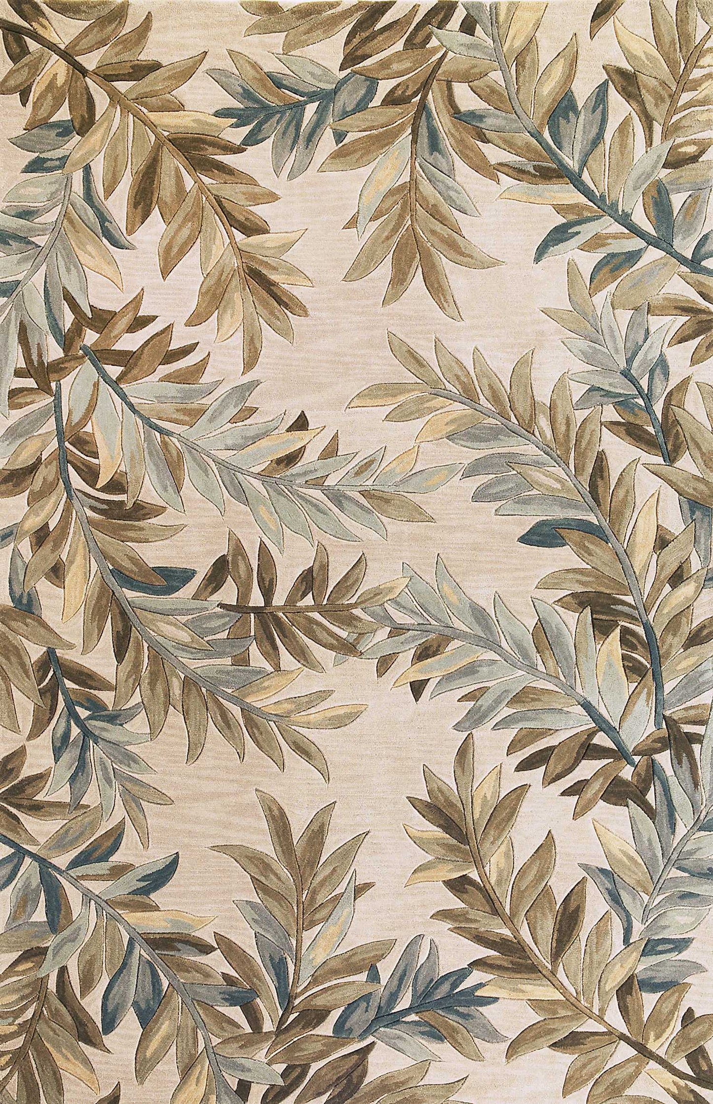 HomeRoots 7' x 9' Wool Ivory Area Rug